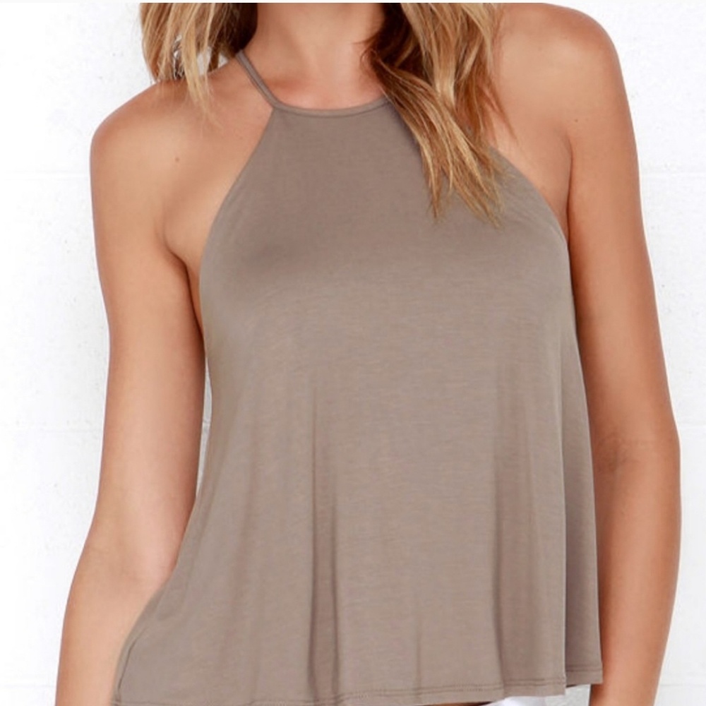 Lulu's soft halter top in modal